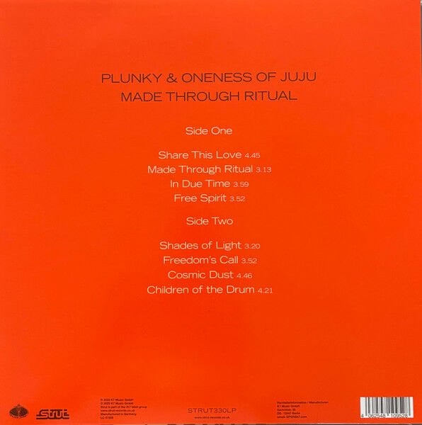 PLUNKY & ONENESS OF JUJU – MADE THROUGH RITUAL (2025) - LP SIFIR PLAK