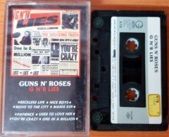 GUNS 'N' ROSES - G N 'R LIES (1989) MMY CASSETTE MADE IN TURKEY ''USED''