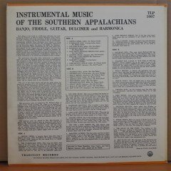 INSTRUMENTAL MUSIC OF THE SOUTHERN APPALACHIANS - LP 2.EL PLAK