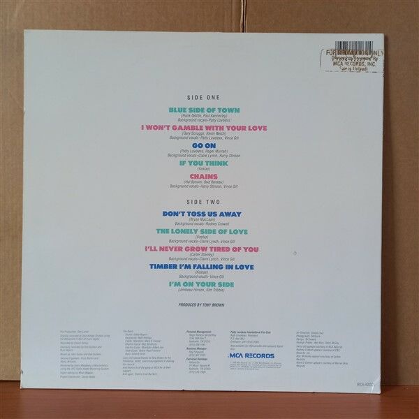 PATTY LOVELESS – HONKY TONK ANGEL (1988) - LP 2.EL PLAK