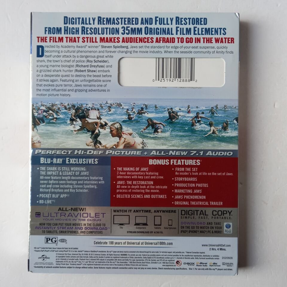 JAWS - 2 DİSK BLU-RAY + DVD 2.EL