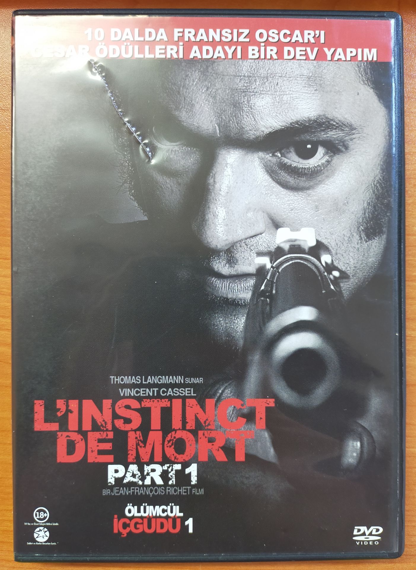 L'INSTINCT DE MORT - PART 1 - ÖLÜMCÜL İÇGÜDÜ 1 - VINCENT CASSEL - DVD 2.EL