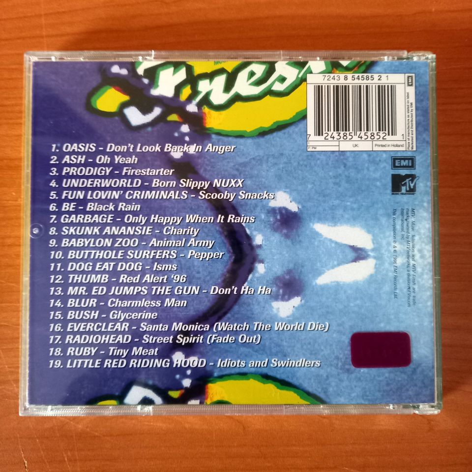MTV FRESH 2 / OASIS, DOG EAT DOG, BLUR, PRODIGY, RADIOHEAD, GARBAGE, ASH, SKUNK ANANSIE, FUN LOVIN' CRIMINALS, BUSH, BE (1996) - CD 2.EL