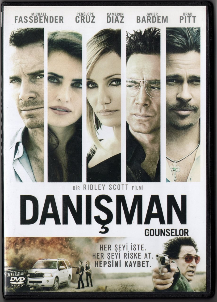 DANIŞMAN - The COUNSELOR - MICHAEL FASSBENDER - JAVIER BARDEM - RIDLEY SCOTT - DVD 2.EL