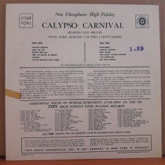 CALYPSO CARNIVAL IN HI-FI - ERNESTO SAN MIGUEL - LP 2.EL PLAK
