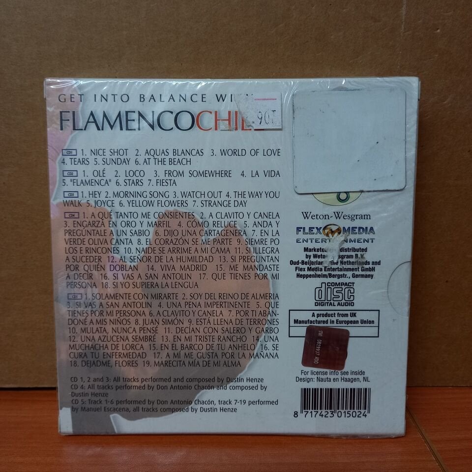 GET INTO BALANCE WITH FLAMENCO CHILL / NICE SHOT, HEY, JUAN SIMON - 5CD SIFIR