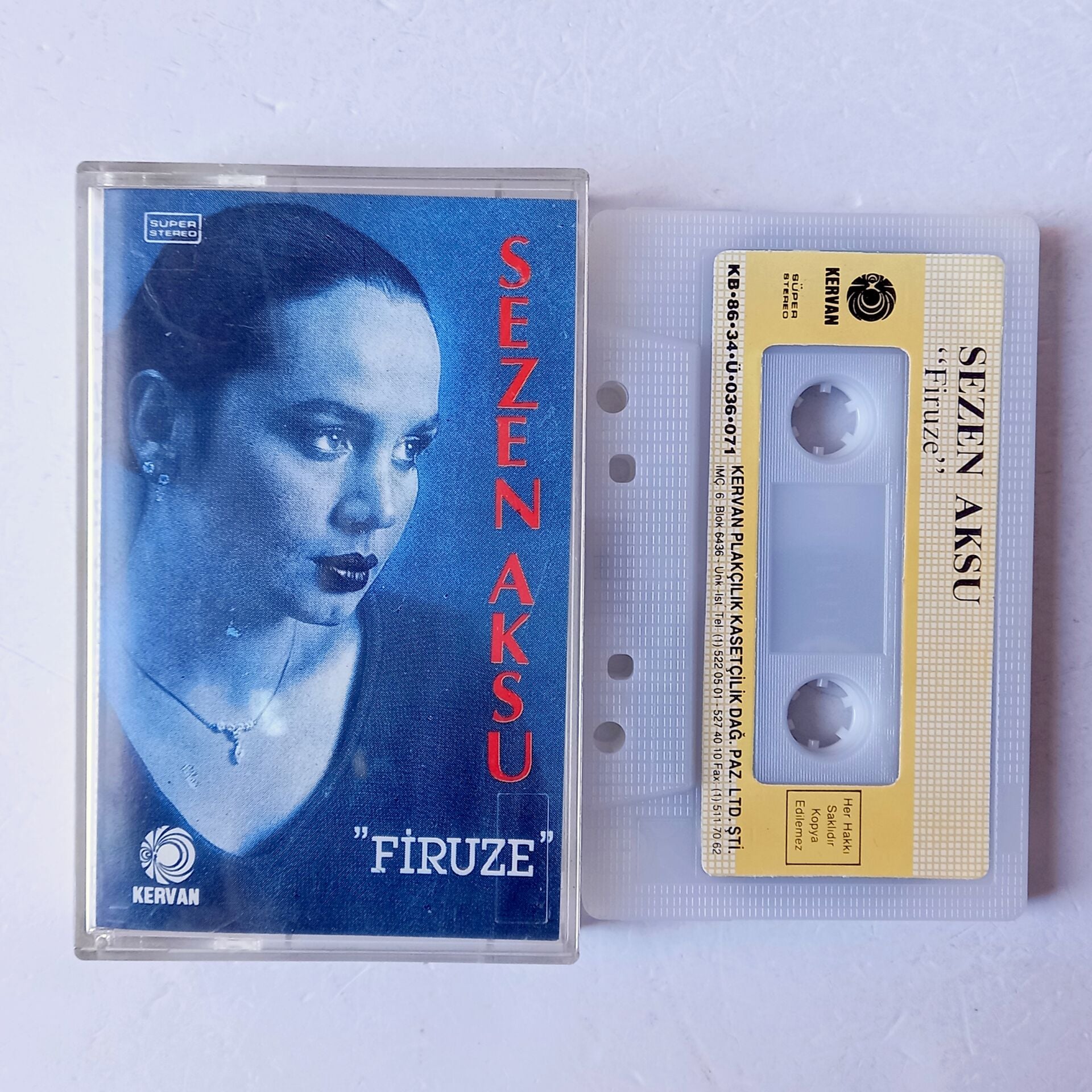 SEZEN AKSU – FİRUZE (1982) - KASET 1986 REISSUE 2.EL