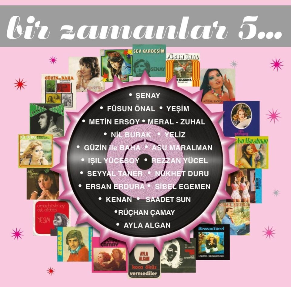 BİR ZAMANLAR VOL 5 - KARIŞIK 70ler 80ler TÜRKÇE POP - 2LP 2025 BASIM SIFIR PLAK