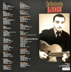 DJANGO REINHARDT - DEFINITIVELY DJANGO (2019) - LP COMPILATION GYPSY JAZZ SIFIR PLAK