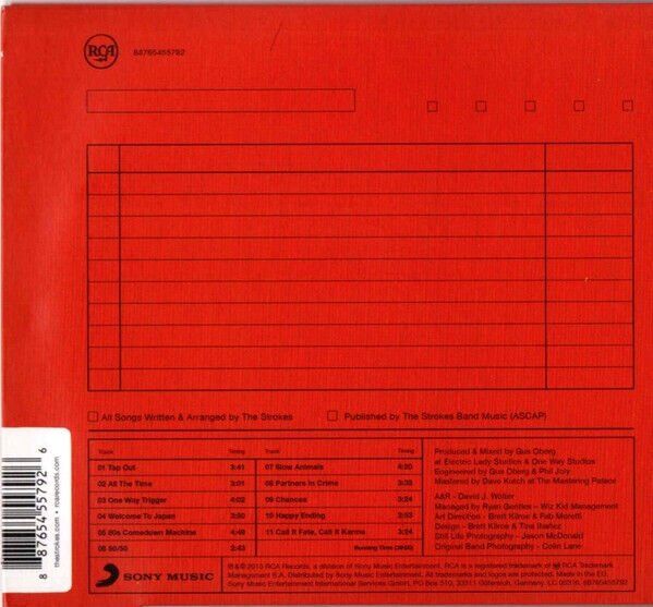 THE STROKES – COMEDOWN MACHINE (2013) - CD REISSUE DIGISLEEVE AMBALAJINDA SIFIR