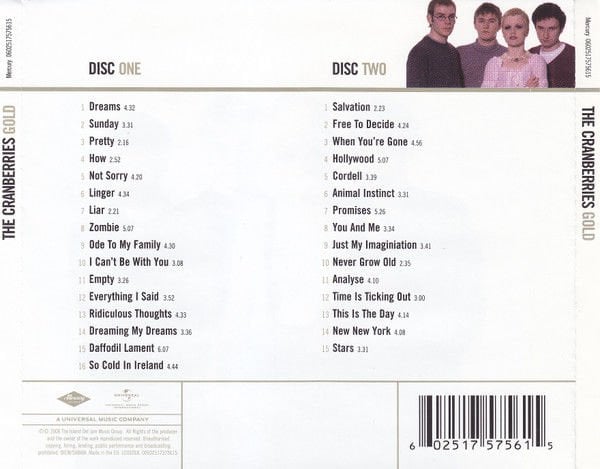 THE CRANBERRIES - GOLD (2008) - 2CD JEWEL CASE AMBALAJINDA SIFIR