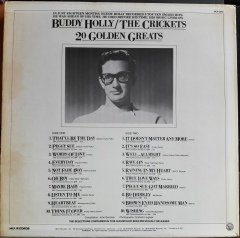BUDDY HOLLY / THE CRICKETS - 20 GOLDEN GREATS (1978) - 2.EL PLAK