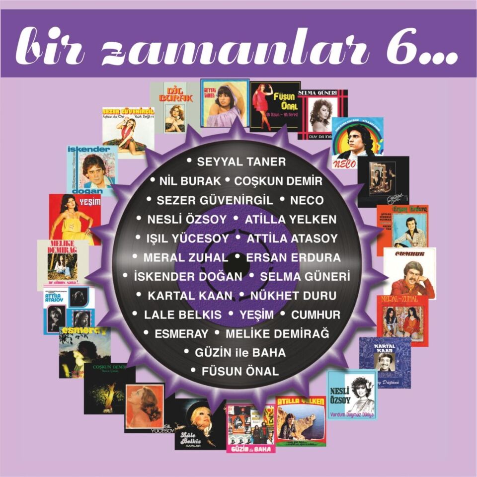 BİR ZAMANLAR VOL 6 - KARIŞIK 70ler 80ler TÜRKÇE POP - 2LP 2025 BASIM SIFIR PLAK