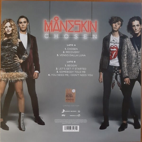 MANESKIN - CHOSEN (2017) - LP 2021 BLUE COLOURED EDITION SIFIR PLAK