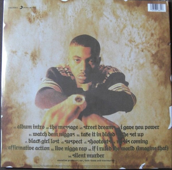NAS – I T WAS WRITTEN (1996) - 2xLP 2023 GOLD AND BLACK MARBLED EDITION RENKLİ SIFIR PLAK