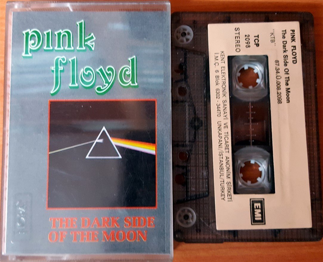 PINK FLOYD - THE DARK SIDE OF THE MOON (1987) KENT CASSETTE MADE IN TURKEY ''USED'' PAPER LABEL