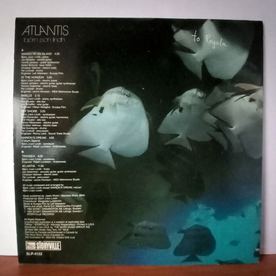 BJÖRN J:SON LINDH – ATLANTIS (1983) - LP 2.EL PLAK