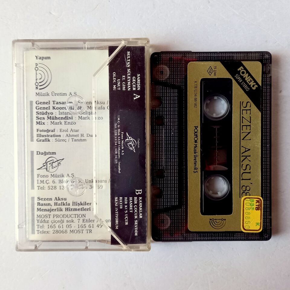 SEZEN AKSU – SEZEN AKSU '88 (1988) - KASET 2.EL