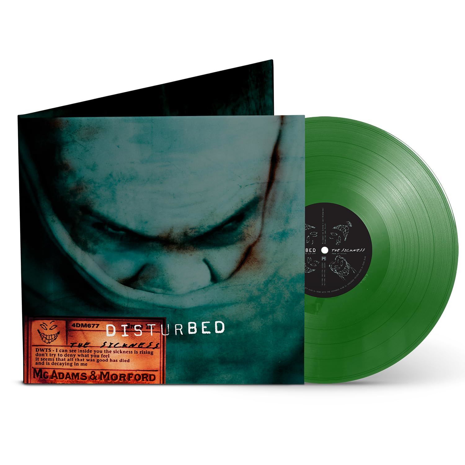 DISTURBED – THE SICKNESS (2000) - LP 25TH  ANNIVERSARY LIMITED EDITION COLORED SIFIR PLAK