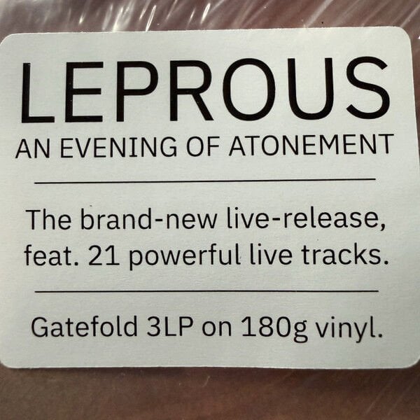 LEPROUS - AN EVENING OF ATONOMENT / LIVE (2025) - 3xLP 180GR DIFIR PLAK