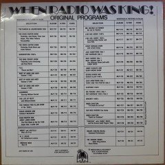 WHEN RADIO WAS KING - LP DÖNEM BASKISI SIFIR PLAK