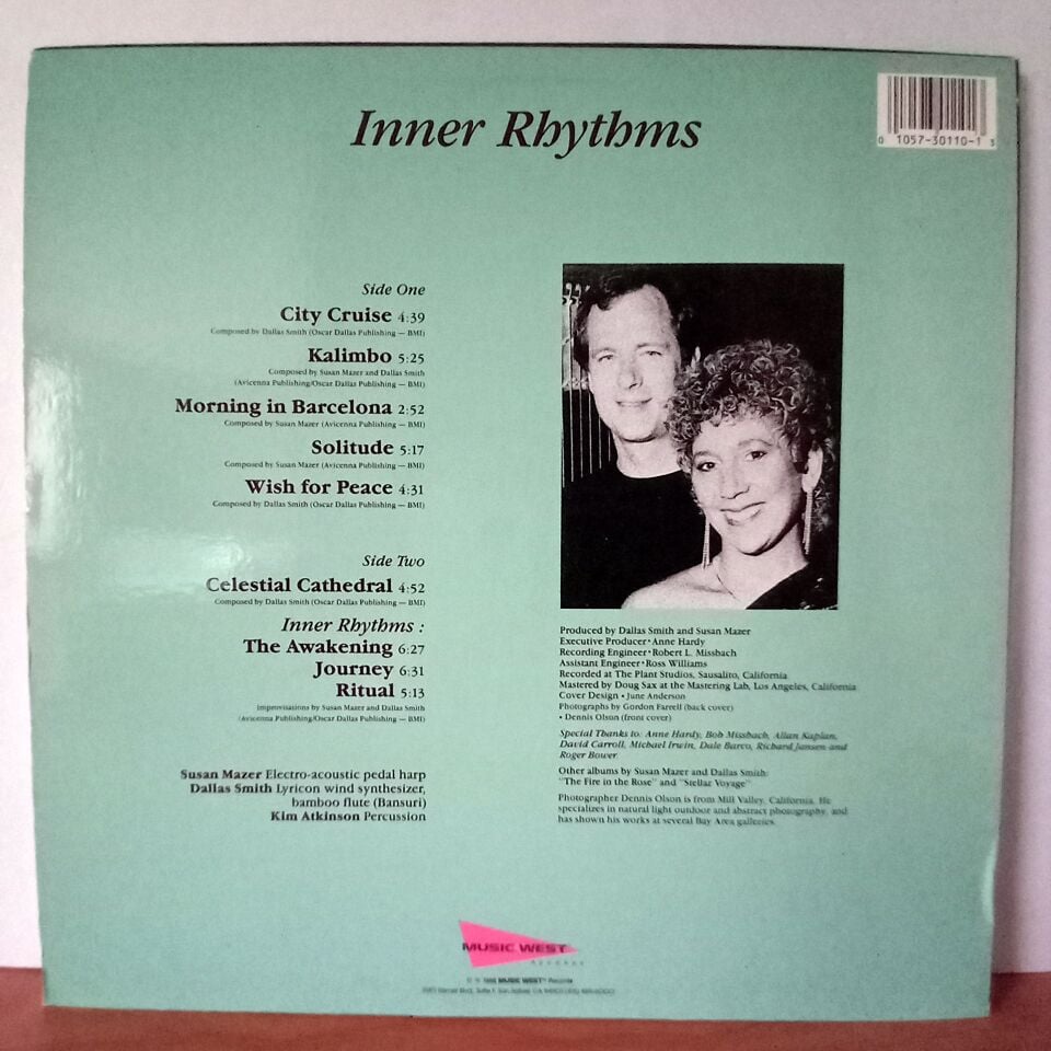 SUSAN MAZER & DALLAS SMITH – INNER RHYTHMS (1986) - LP 2.EL PLAK