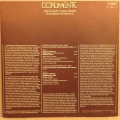 SCHUMANN / BEETHOVEN PIANO CONCERTO DINU LIPATTI CLARA HASKIL 2.EL PLAK