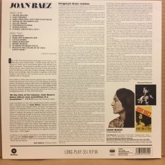 JOAN BAEZ - JOAN BAEZ (DEBUT ALBUM) (1960) 2014 REISSUE 180 GR 2.EL PLAK