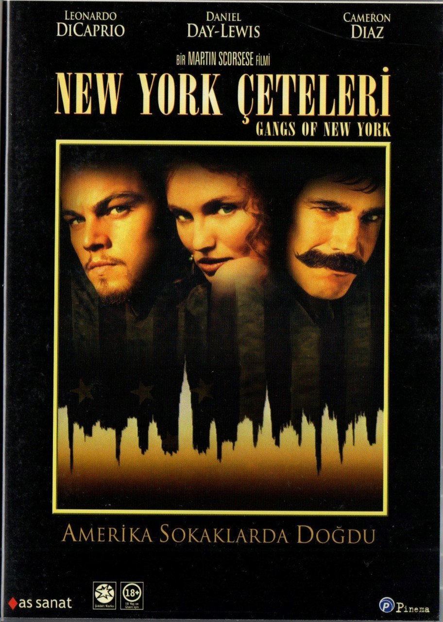 GANGS OF NEW YORK - NEW YORK ÇETELERİ - LEONARDO DiCAPRIO - DANIEL DAY-LEWIS - CAMERON DIAZ - MARTIN SCORSESE - DVD 2.EL