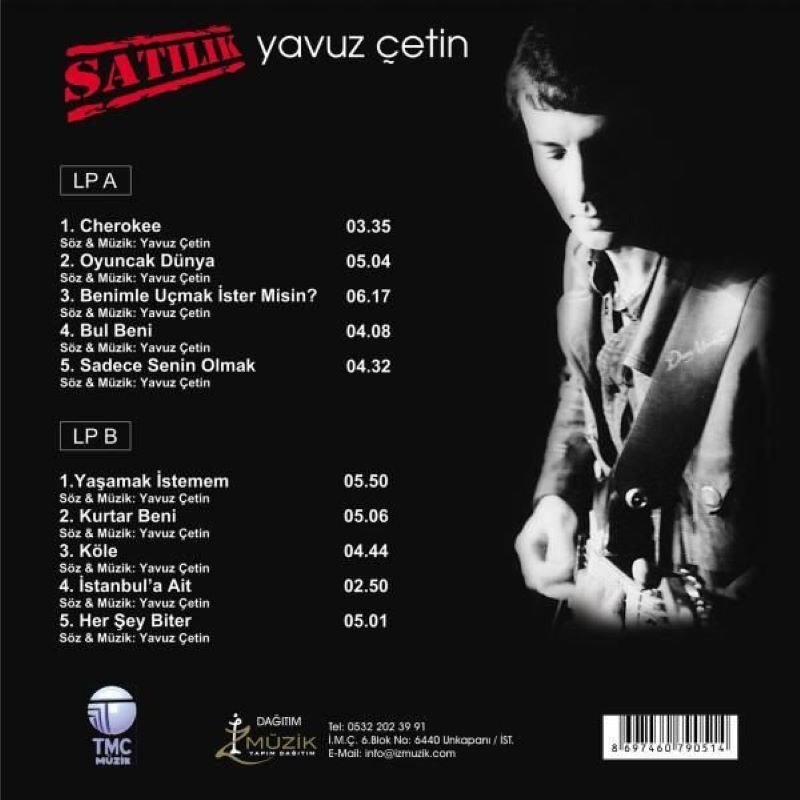 YAVUZ ÇETİN - SATILIK (2001) - LP 2026 RENKLİ SIFIR PLAK