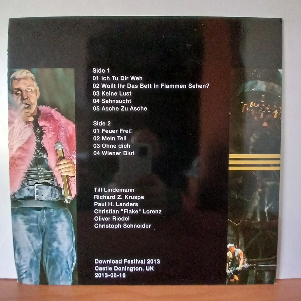 RAMMSTEIN – SCHALL & RAUCH / CASTLE DONINGTON 16 06 2013 (2014) - LP LIMITED RED VIRGIN 2.EL PLAK