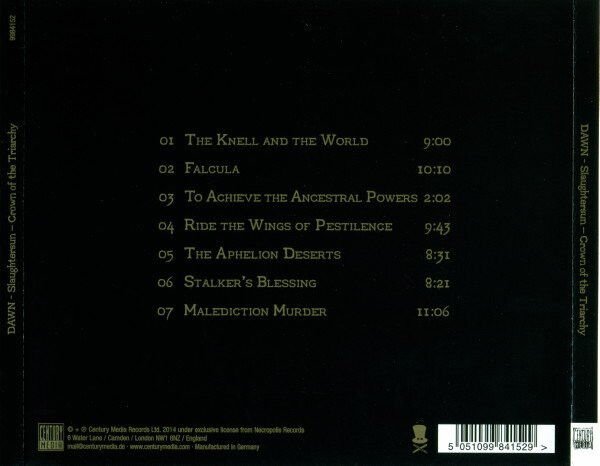 DAWN (SWEDEN) - SLAUGHTERSUN (CROWN OF THE TRIARCHY) (1998) - CD DEATH METAL BLACK METAL 2014 REISSUE JEWEL CASE AMBALAJINDA SIFIR