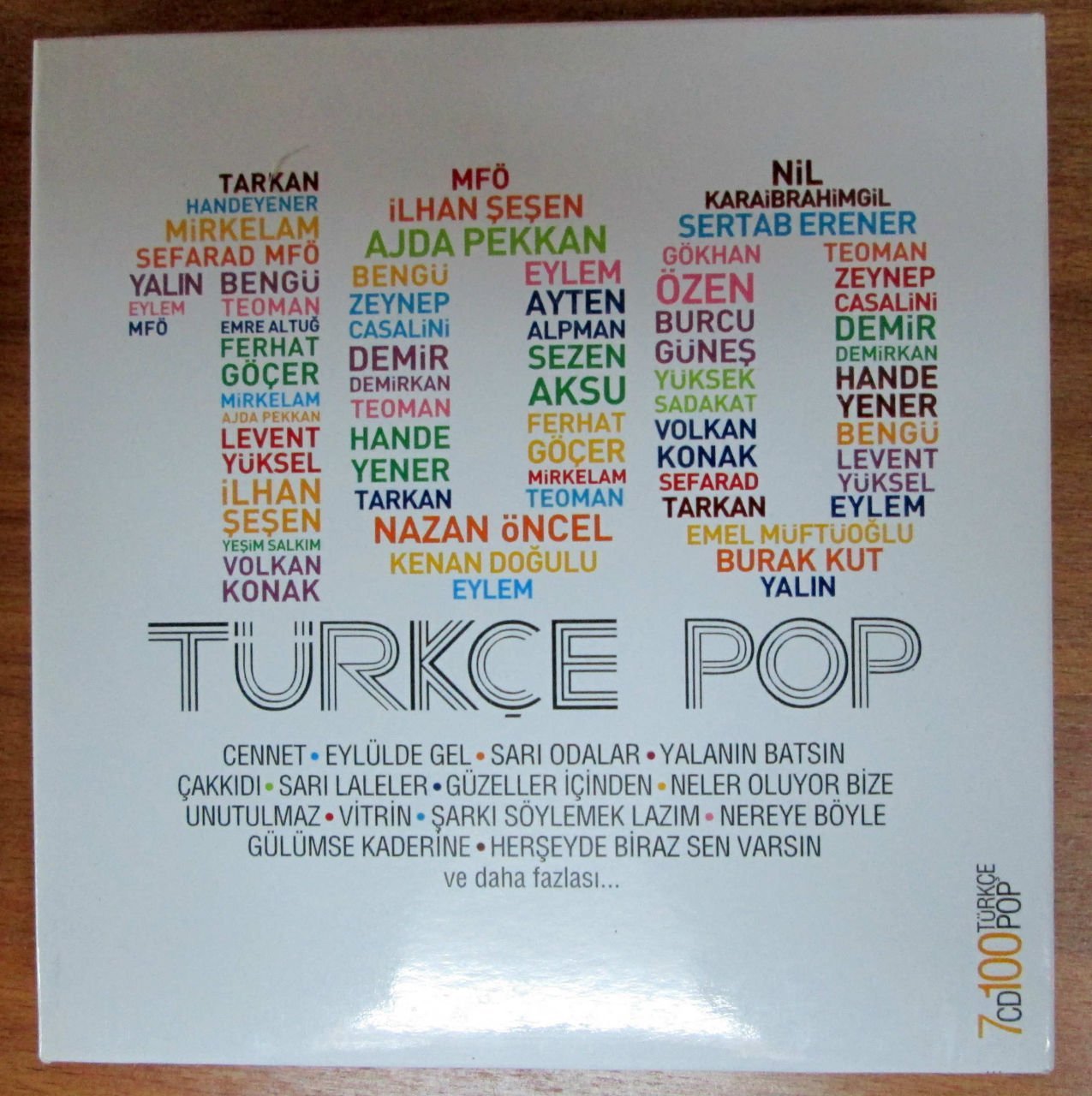 100 TÜRKÇE POP - 7CD KUTU 2.EL