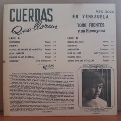 CUERDAS QUE LLORAN EN VENEZUELA - TONO FUENTES - LP 2.EL PLAK