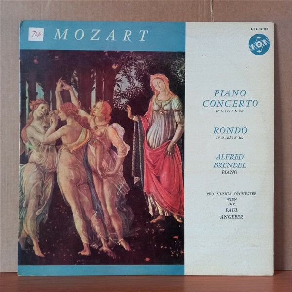 MOZART, ALFRED BRENDEL, VIENNA PRO MUSICA ORCHESTRA, PAUL ANGERER – PIANO CONCERTO IN C (UT) K. 503 - RONDO IN D (RÉ) K. 382 - LP 2.EL PLAK
