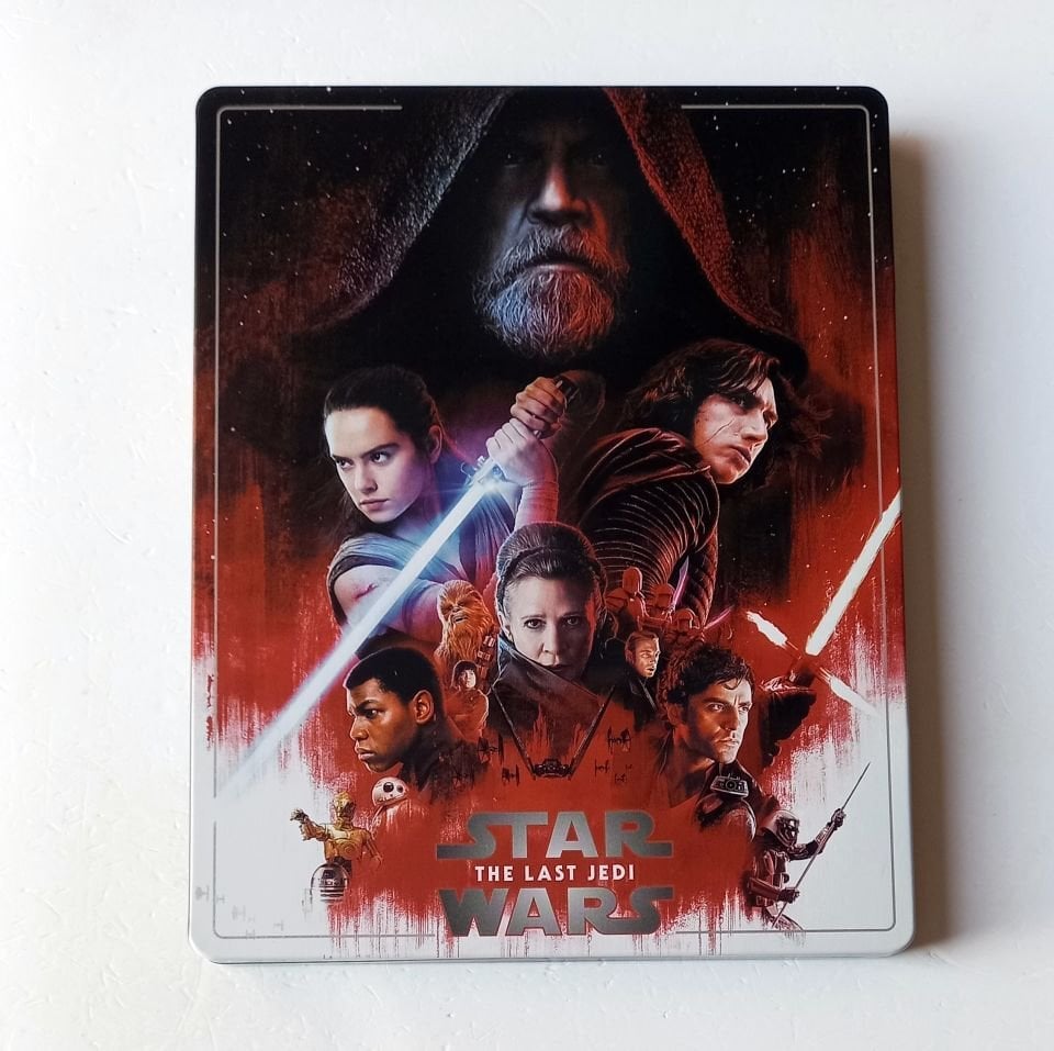 STAR WARS: EPISODE VIII THE LAST JEDI - DAISY RIDLEY, MARK HAMILL, ADAM DRIVER  - YÖN.: RIAN JOHNSON - 3BLU-RAY 4K STEELBOOK METAL KUTU 2.EL TÜRKÇE ALTYAZI YOKTUR
