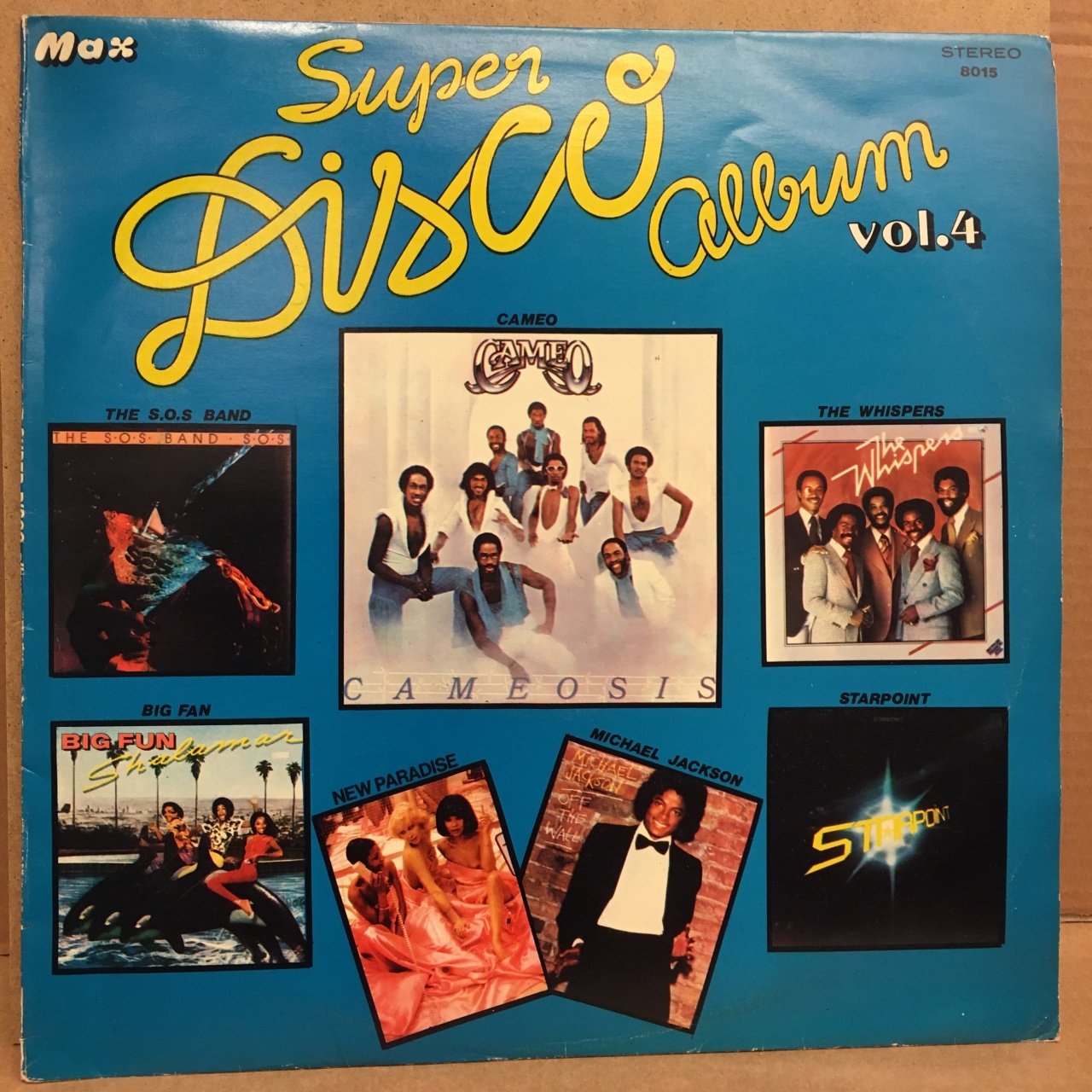 SUPER DISCO ALBUM VOL.4 2.EL PLAK CAMEO MICHAEL JACKSON S.O.S. BAND