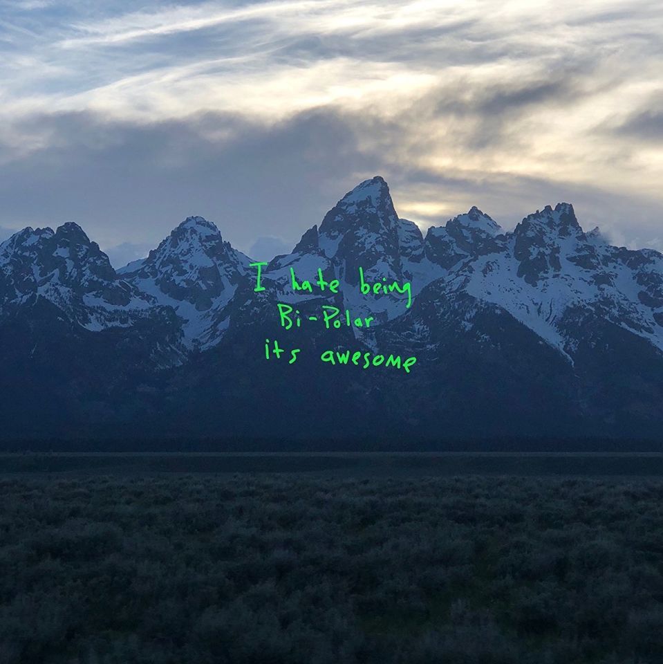 KANYE WEST - YE / I HATE BEING BI POLAR ITS AWESOME (2018) - LP CONTEMPORARY R'N'B , HIP HOP SIFIR PLAK