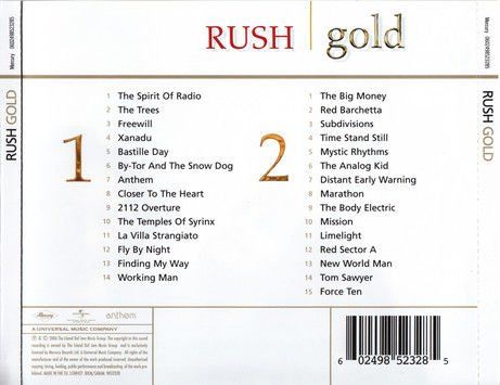 RUSH - GOLD (2006) - 2CD JEWEL CASE AMBALAJINDA SIFIR