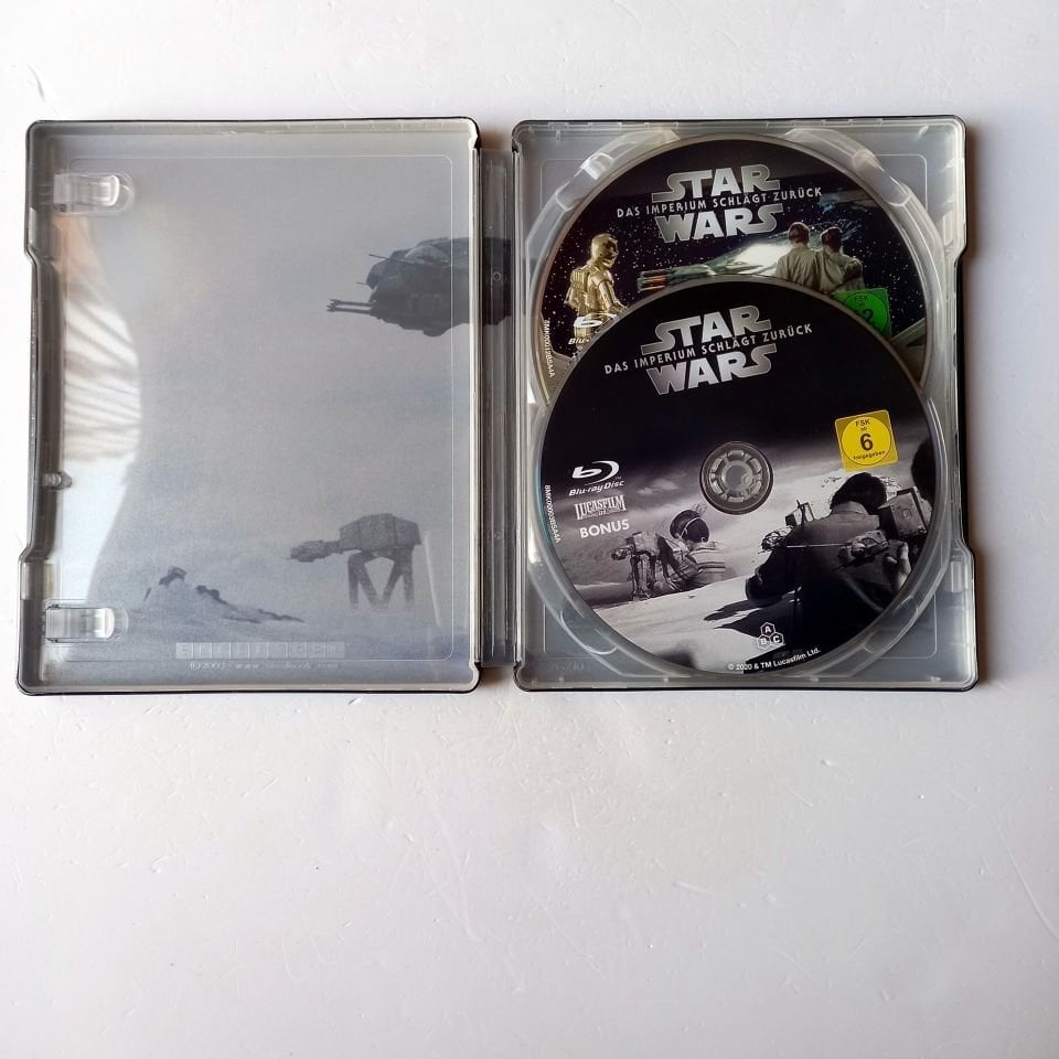 STAR WARS: EPISODE V THE EMPIRE STRIKES BACK  - MARK HAMILL, CARRIE FISHER, HARRISON FORD  - YÖN.:IRVIN KERSHNER - 2BLU-RAY  STEELBOOK METAL KUTU 2.EL