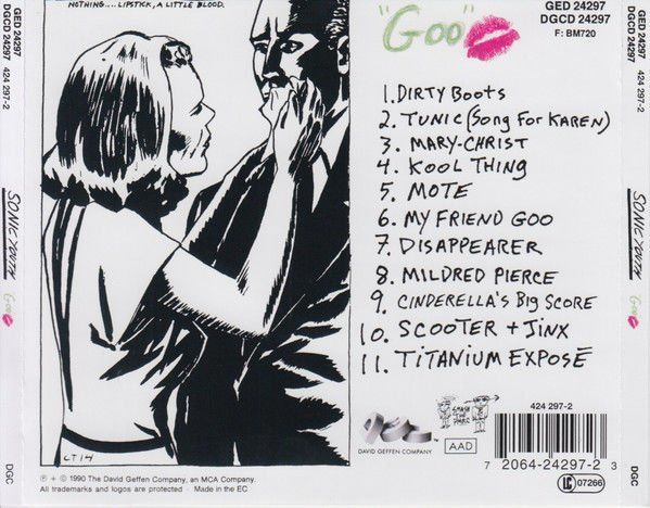 SONIC YOUTH - GOO (1990) - CD REISSUE JEWEL CASE AMBALAJINDA SIFIR