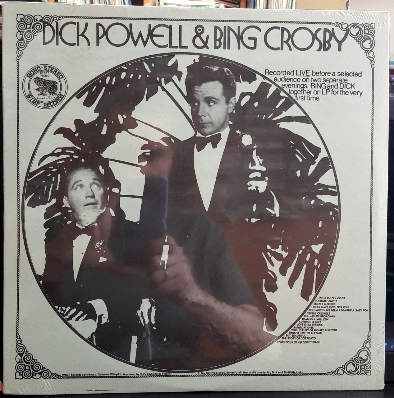 DICK POWELL & BING CROSBY - LIVE - PLAK SIFIR