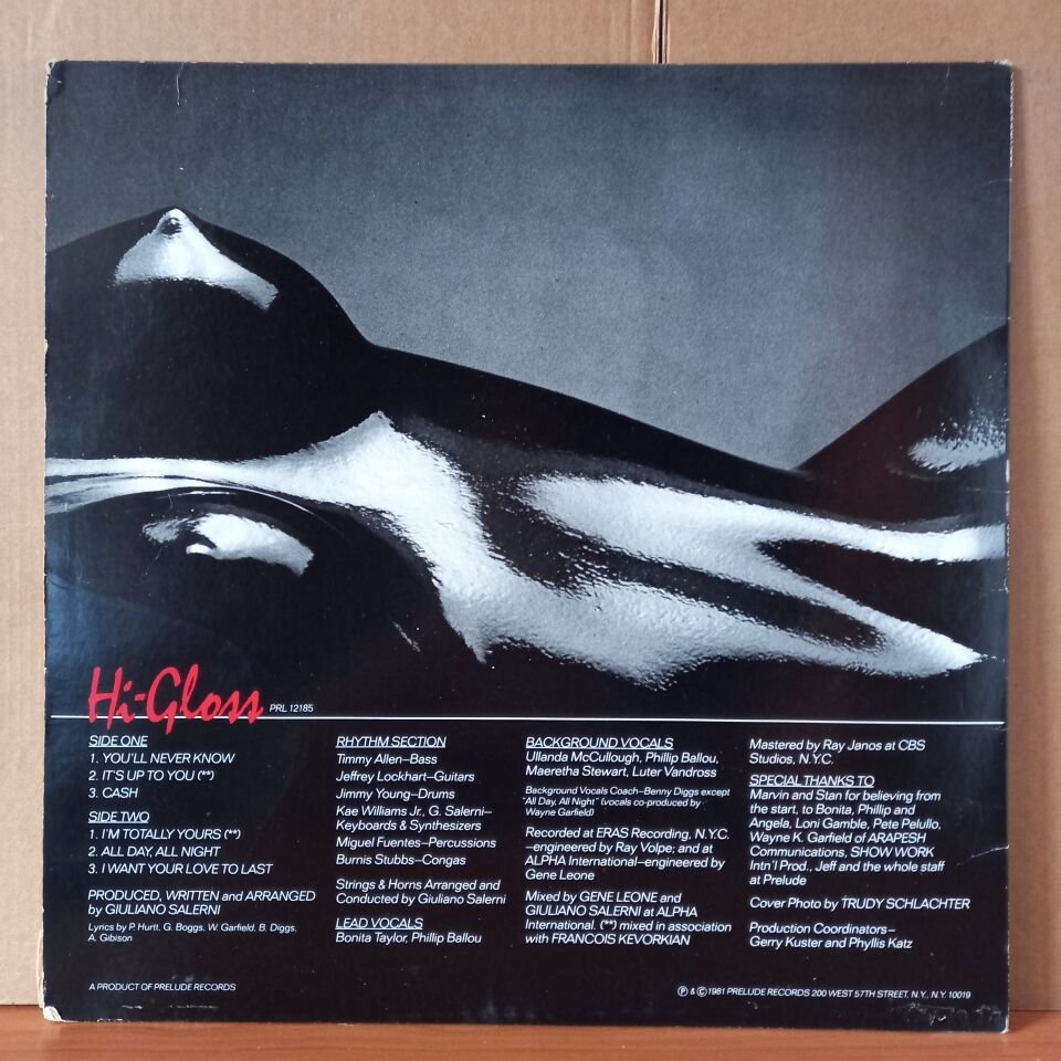 HI-GLOSS – HI-GLOSS (1981) - LP 2.EL PLAK