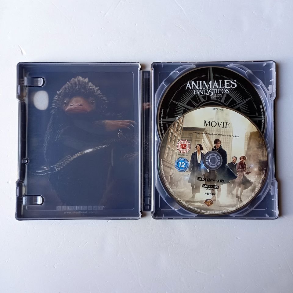 FANTASTIC BEASTS AND WHERE TO FIND THEM  - EDDIE REDMAYNE, KATHERINE WATERSTONE  - YÖN.:DAVID YATES - 2BLU-RAY 4K STEELBOOK METAL KUTU 2.EL TÜRKÇE ALTYAZI YOKTUR