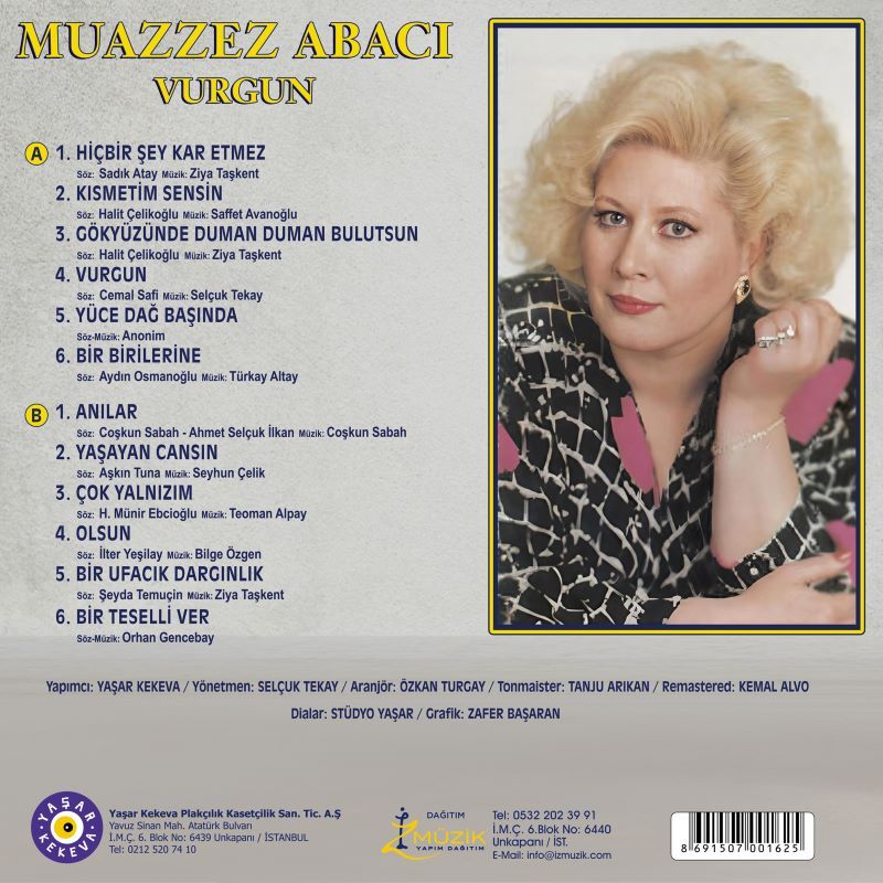 MUAZZEZ ABACI - VURGUN - LP 2026 BASIM SIFIR PLAK