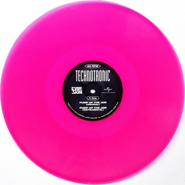 TECHNOTRONIC - PUMP UP THE JAM (1989) - MAXI SINGLE 12'' 45RPM PINK COLOURED 180GR SIFIR PLAK
