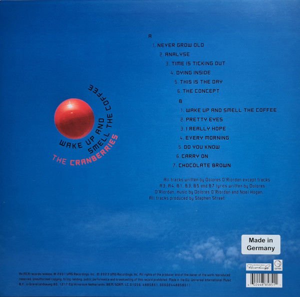 THE CRANBERRIES – WAKE UP AND SMELL THE COFFEE (2001) - LP 2023 RSD EXCLUSIVE TRANSPARENT VINYL SIFIR PLAK
