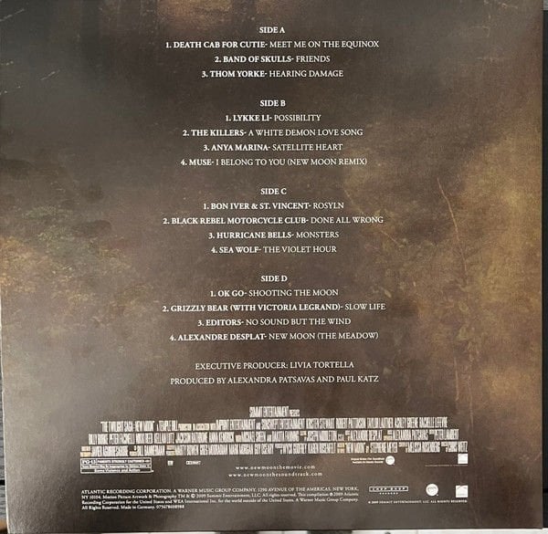 TWILIGHT SAGA / NEW MOON - SOUNDTRACK (2009) - 2LP 2024 GOLD COLOURED EDITION SIFIR PLAK