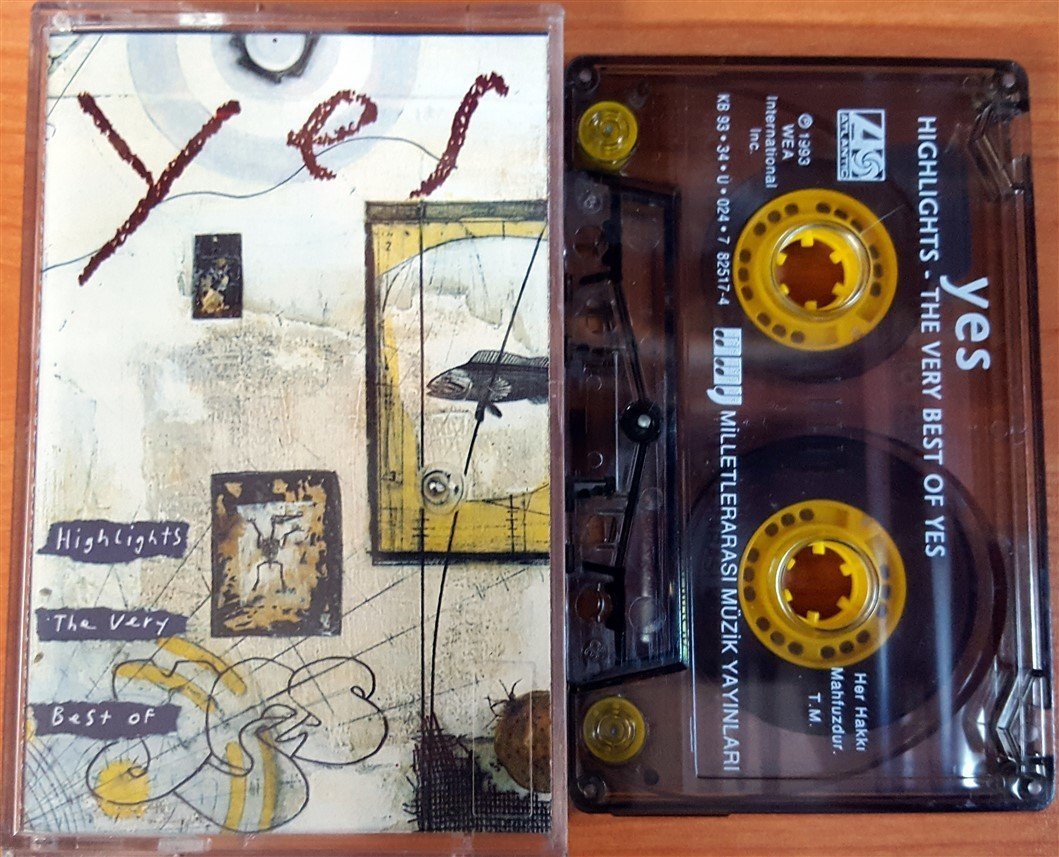 YES - HIGHLIGHTS [THE VERY BEST OF YES] (1993) MMY CASSETTE MADE IN TURKEY ''USED''