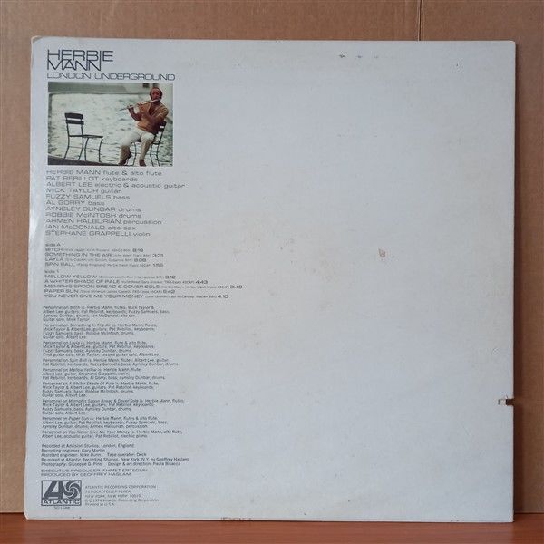HERBIE MANN – LONDON UNDERGROUND (1974) - LP 2.EL PLAK